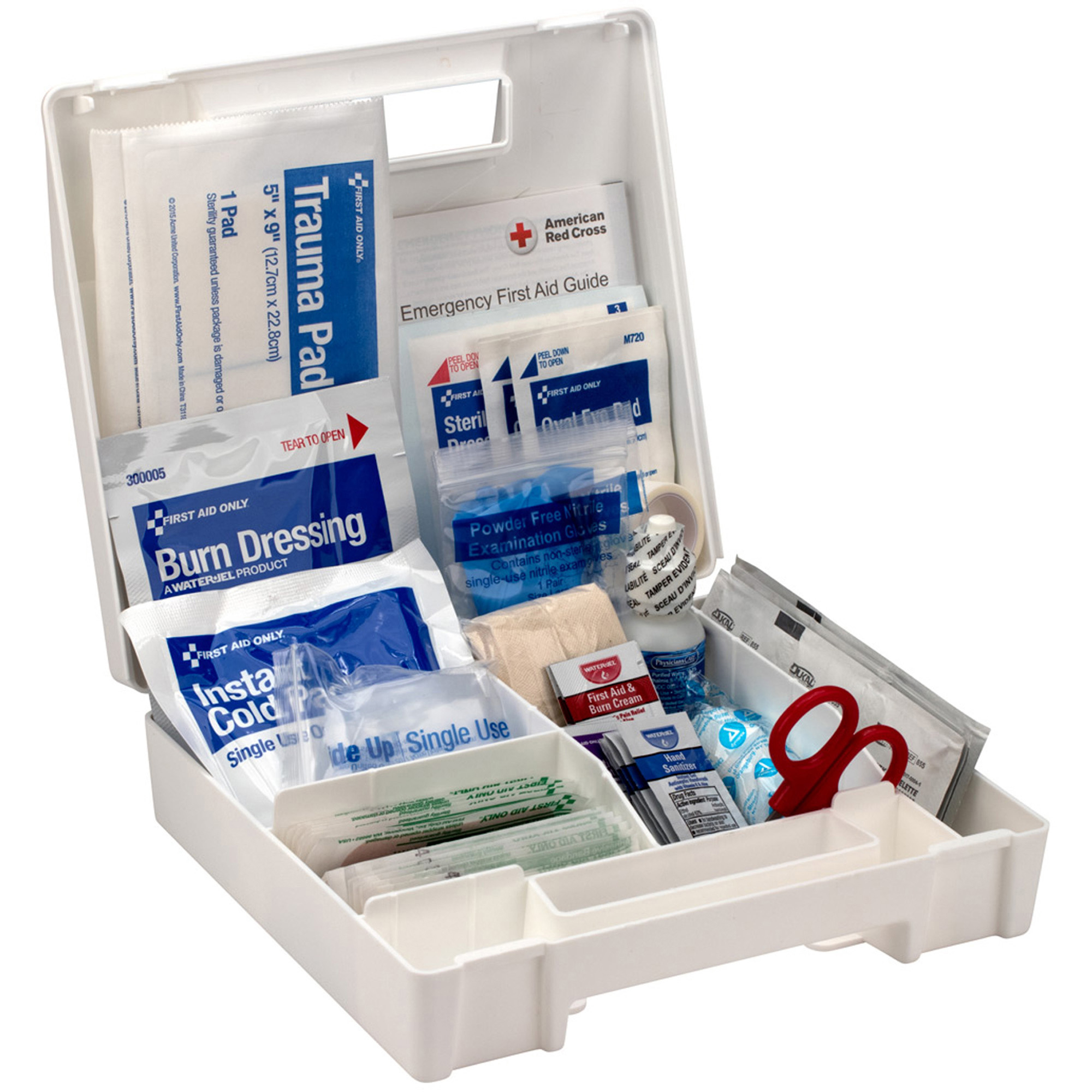 First Aid Only 25Person Bulk Plastic First Aid Kit ANSI Compliant