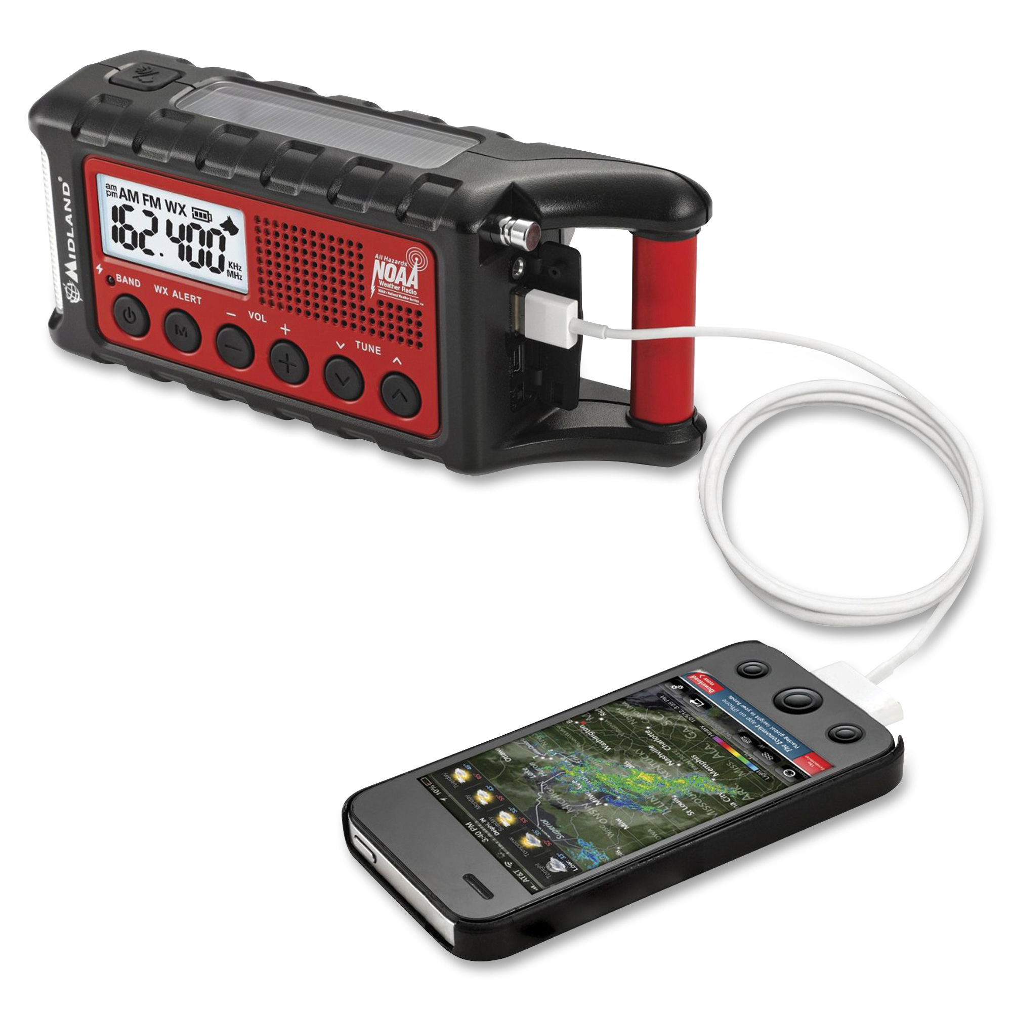 Midland ER310 E+Ready Emergency Crank Weather Radio Twoway & NOAA