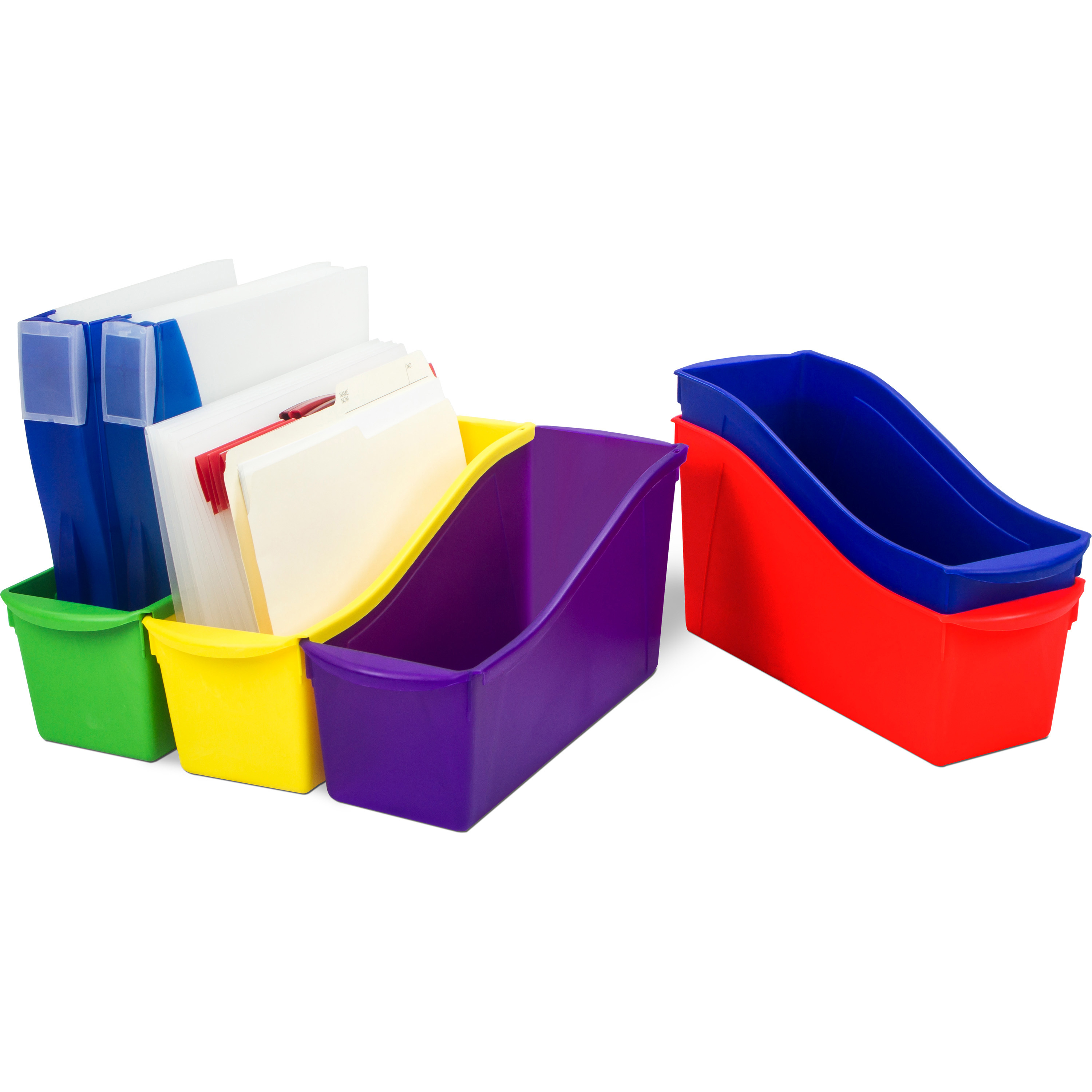 Storex Book Bin Set Bookends/Book Racks Storex Industries Corporation