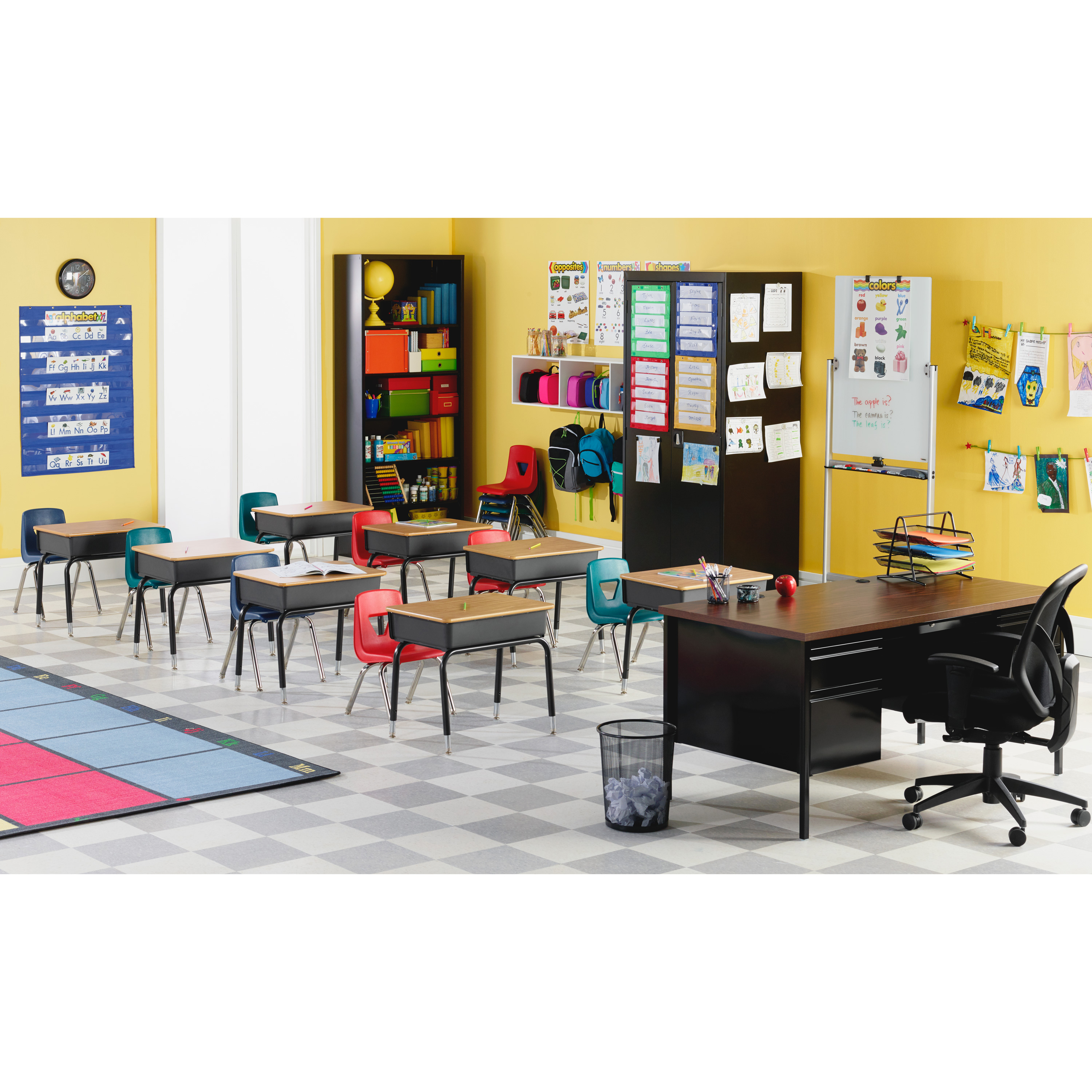 LLR 99892 Lorell 18" Seatheight Student Stack Chairs Lorell Furniture