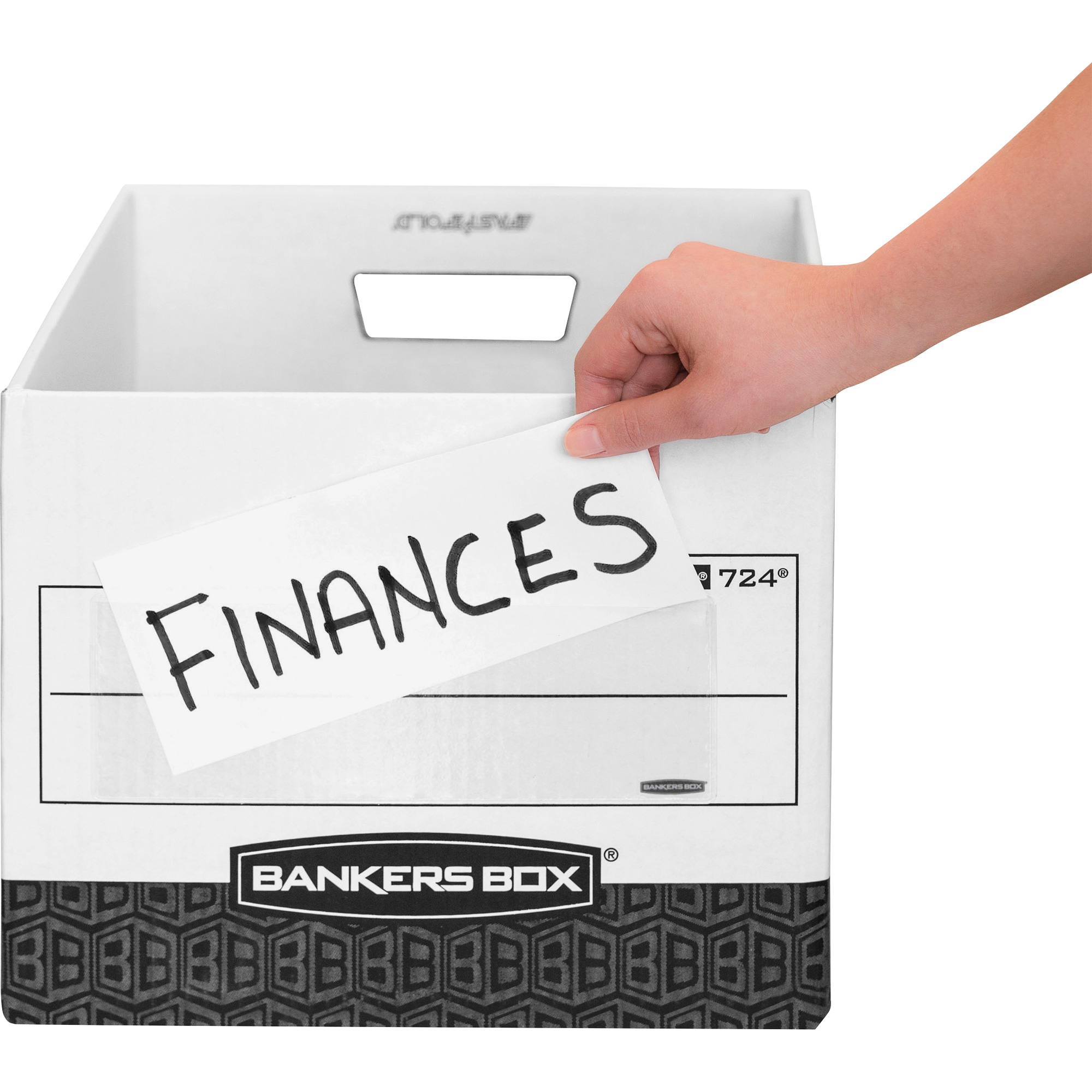 Bankers Box® Label Pocket Vinyl/Plastic Pockets & Sleeves Fellowes