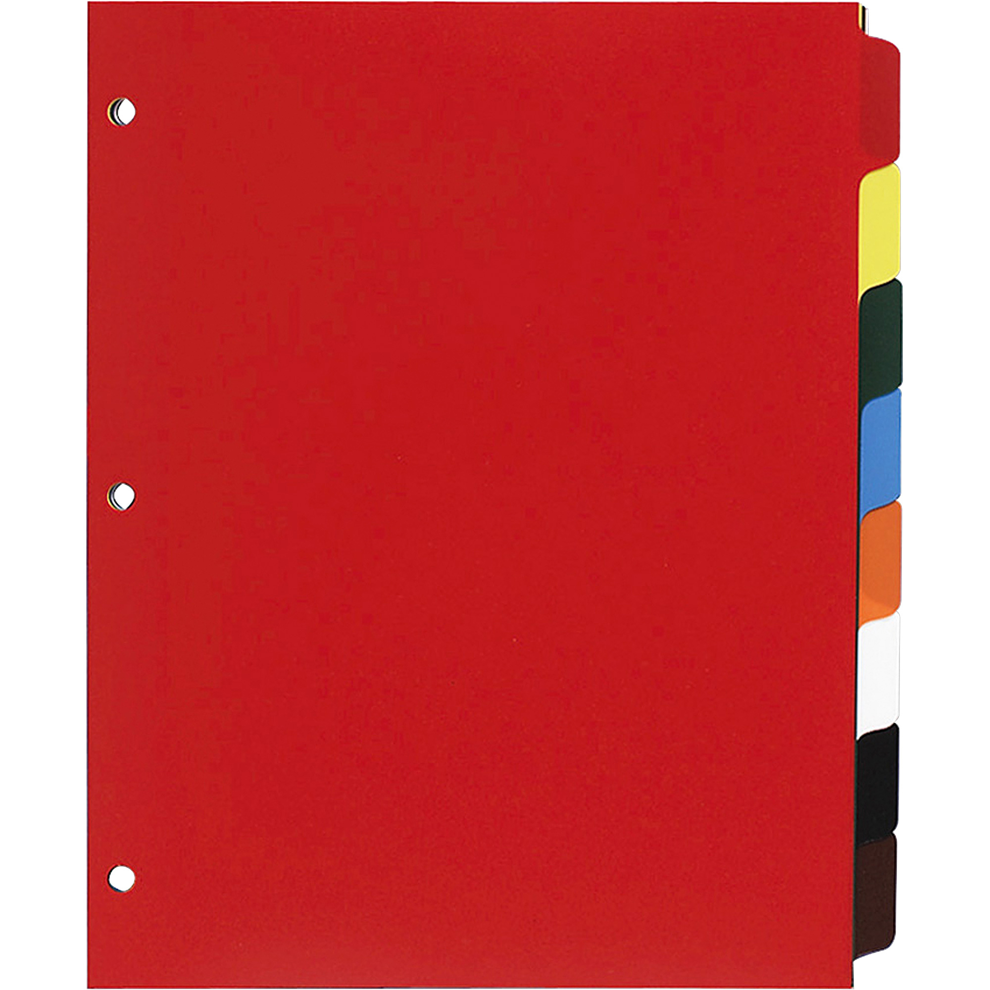 BSN01810 Business Source Plain Tab Color Polyethylene Index Dividers Blank Tab(s) 8 Tab(s