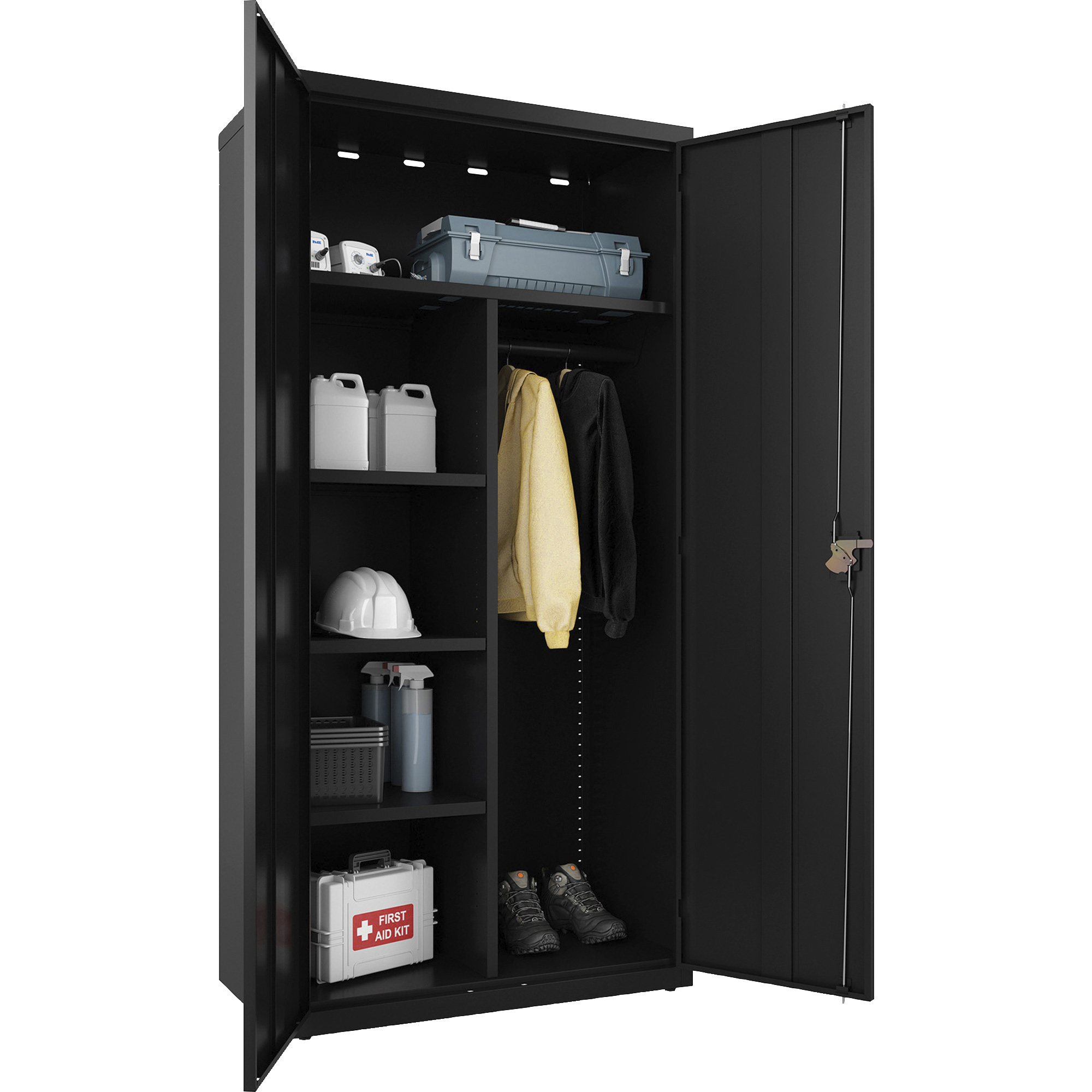 Lorell Wardrobe 18" x 36" x 72" 2 x Door(s) Locking Door