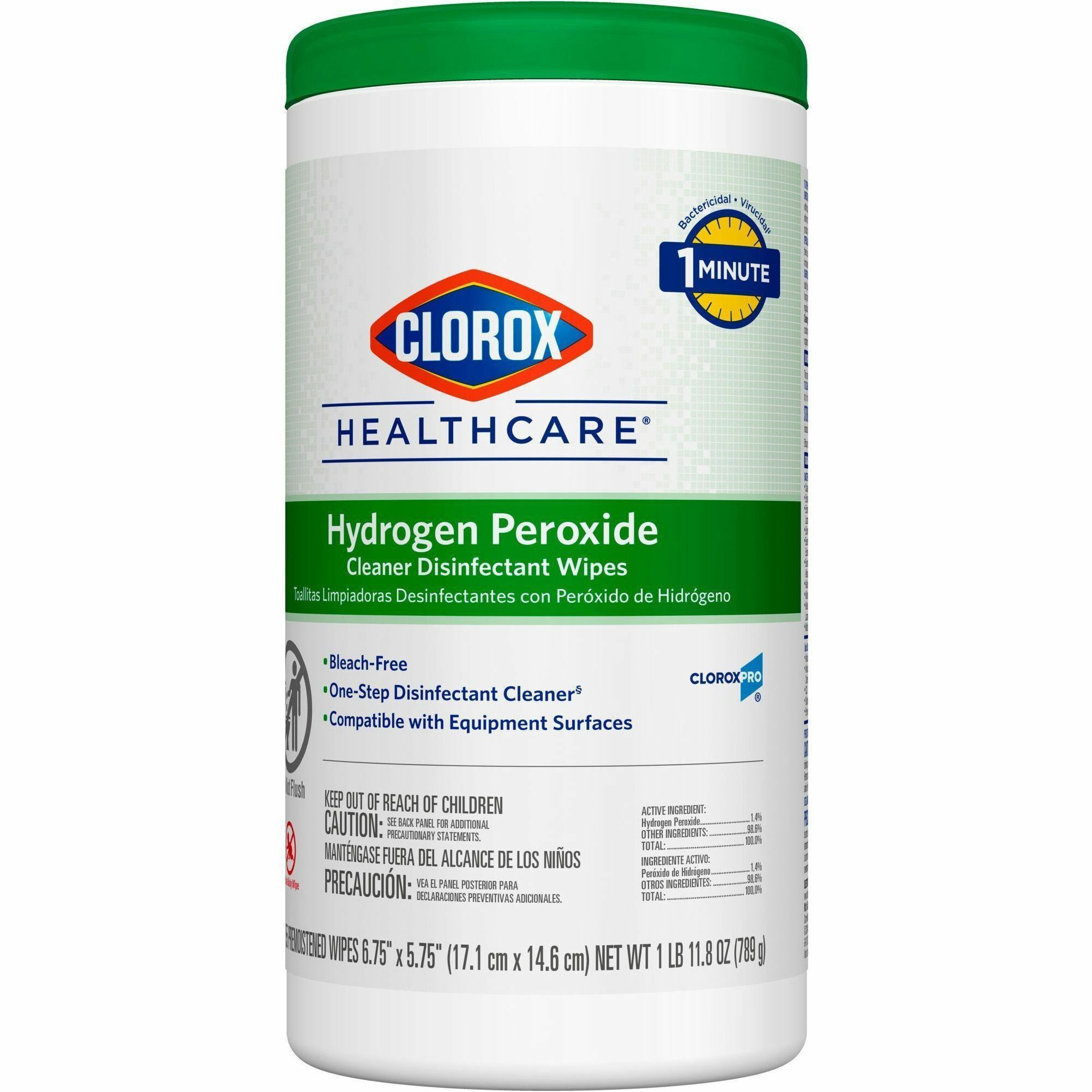 Clorox Healthcare Hydrogen Peroxide Cleaner Disinfectant Wipes Clark