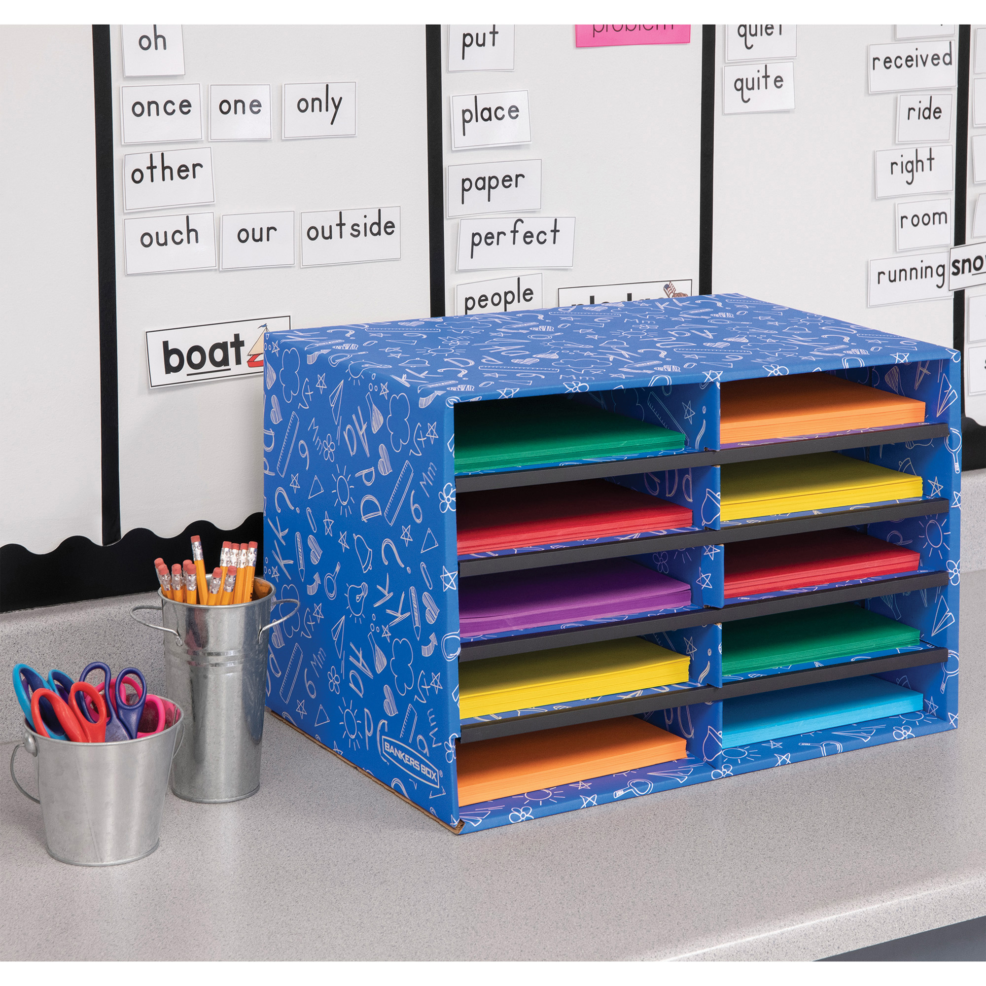 Bankers Box Bankers Box Classroom 10 Compartment Literature Sorter, 1pk