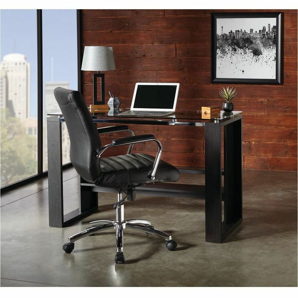 Realspace® Modern Comfort Winsley Bonded Leather MidBack Manager's