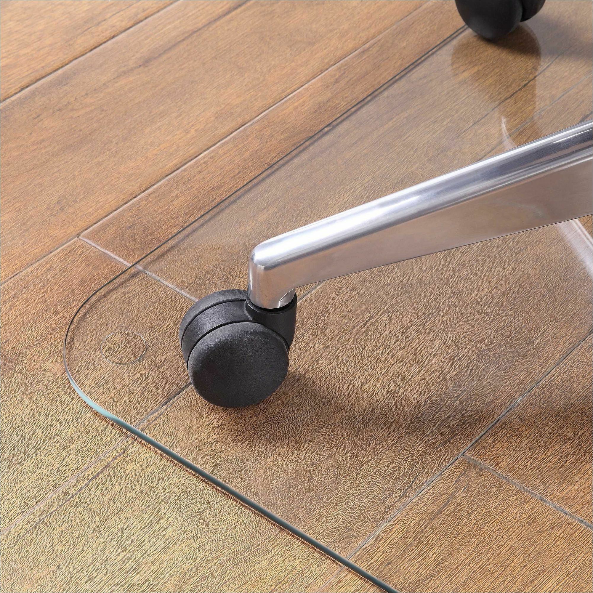 LLR 82836 Lorell Tempered Glass Chairmat with Lip Lorell Furniture