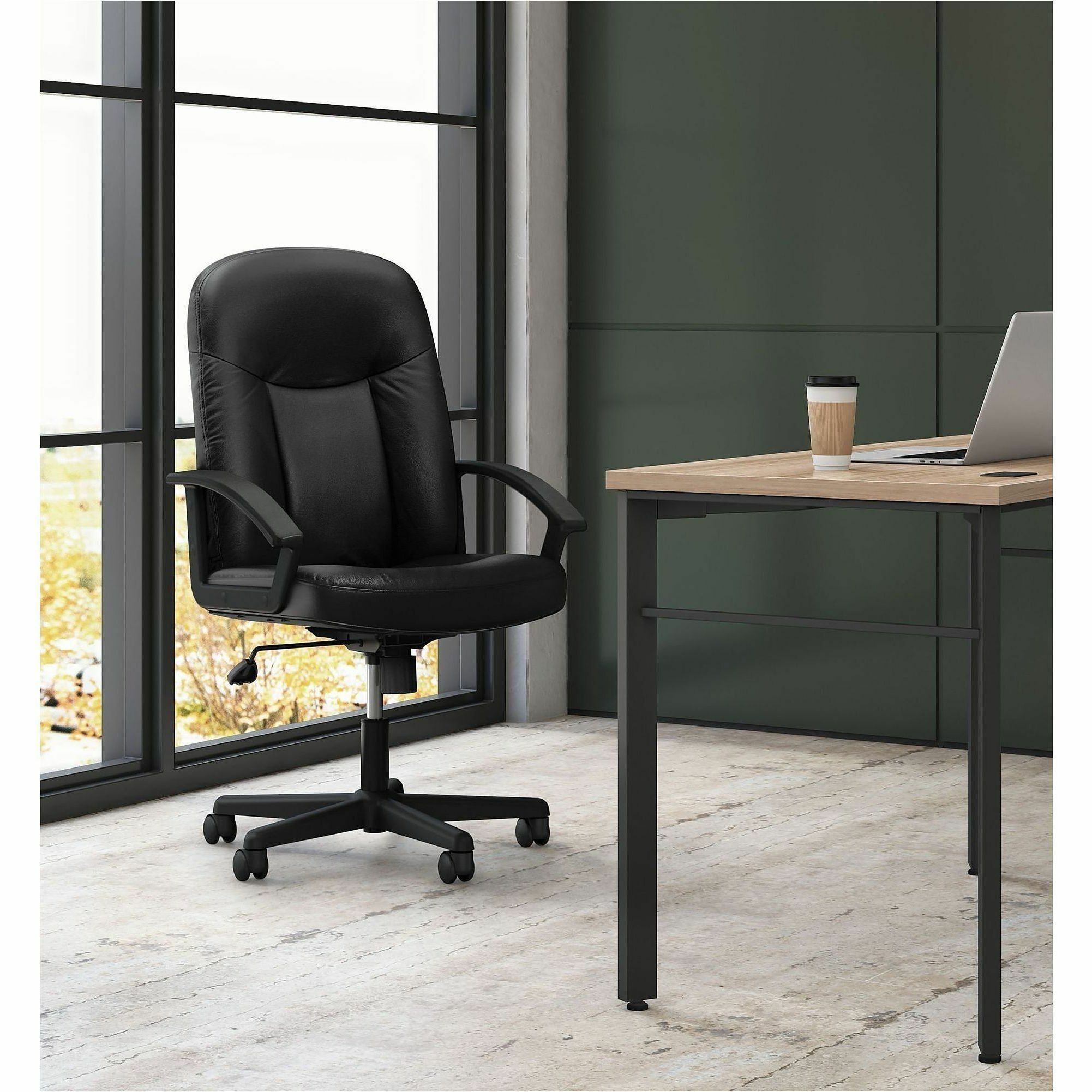 HON HighBack Executive Chair CenterTilt Fixed Arms Black