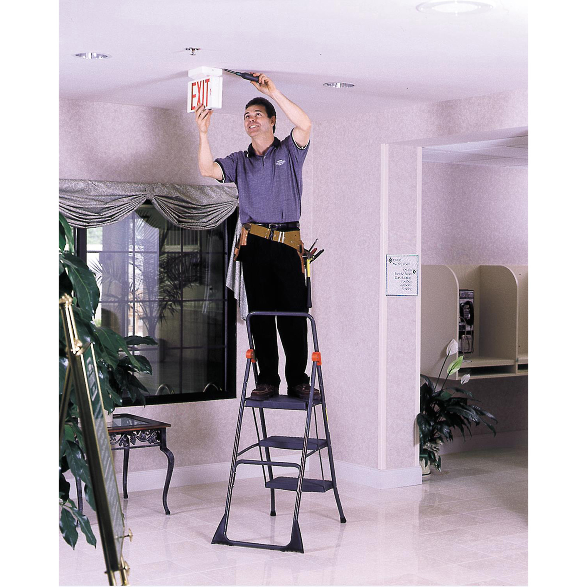 Cosco Steel 3step Folding Step Stool Ladders & Step Stools Dorel