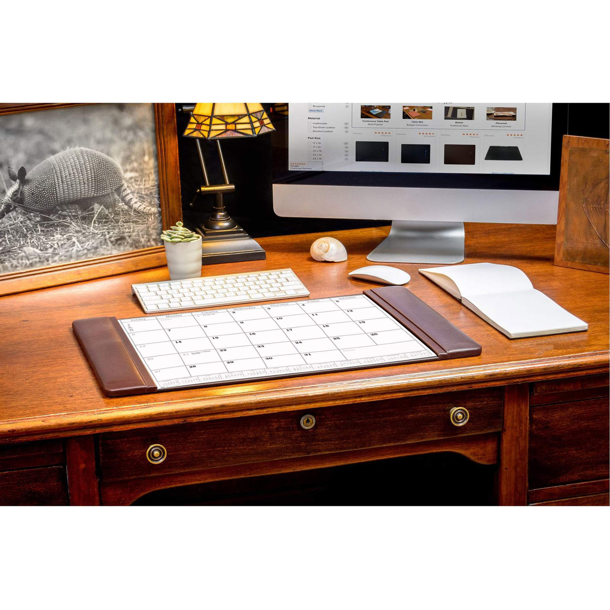 Dacasso Leather Conference Table Pad Desk Pads/Desk Pad Calendars