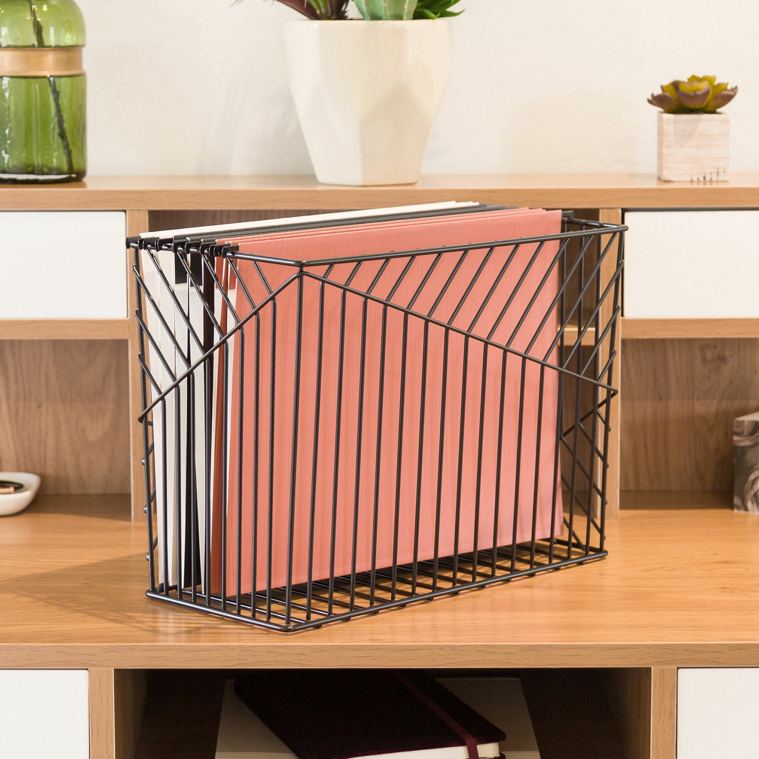 U Brands Vena Desk Organization Collection Hanging File Basket