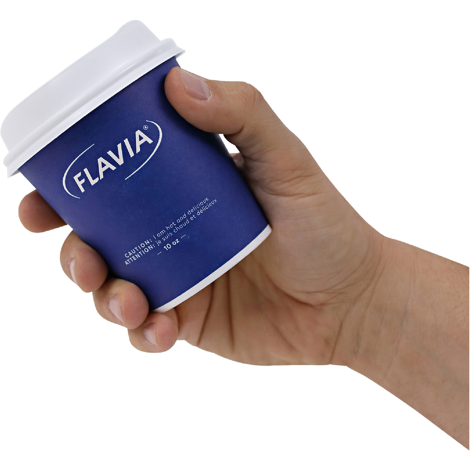 Flavia 10 oz Hot Beverage Paper Cup Lids Drinking Cups Lavazza