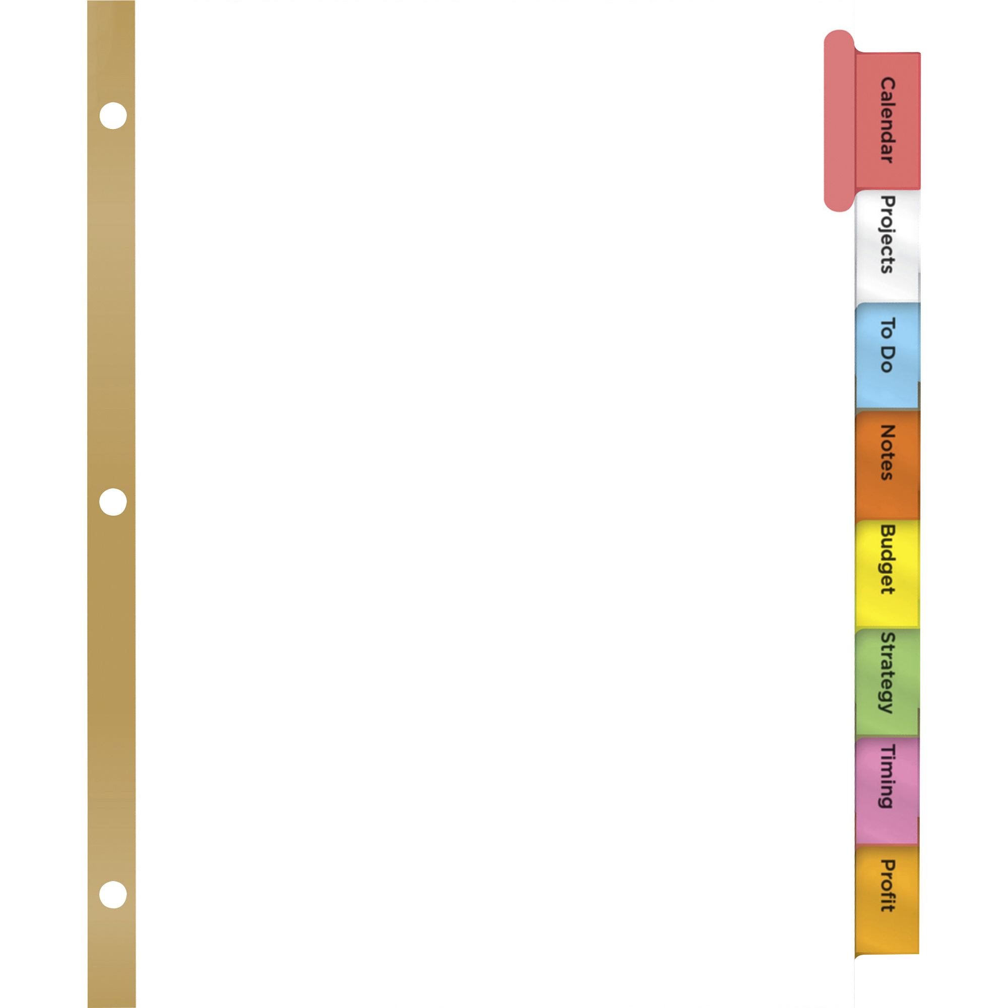 Avery® Big Tab Insertable Dividers Reinforced Gold Edge Index