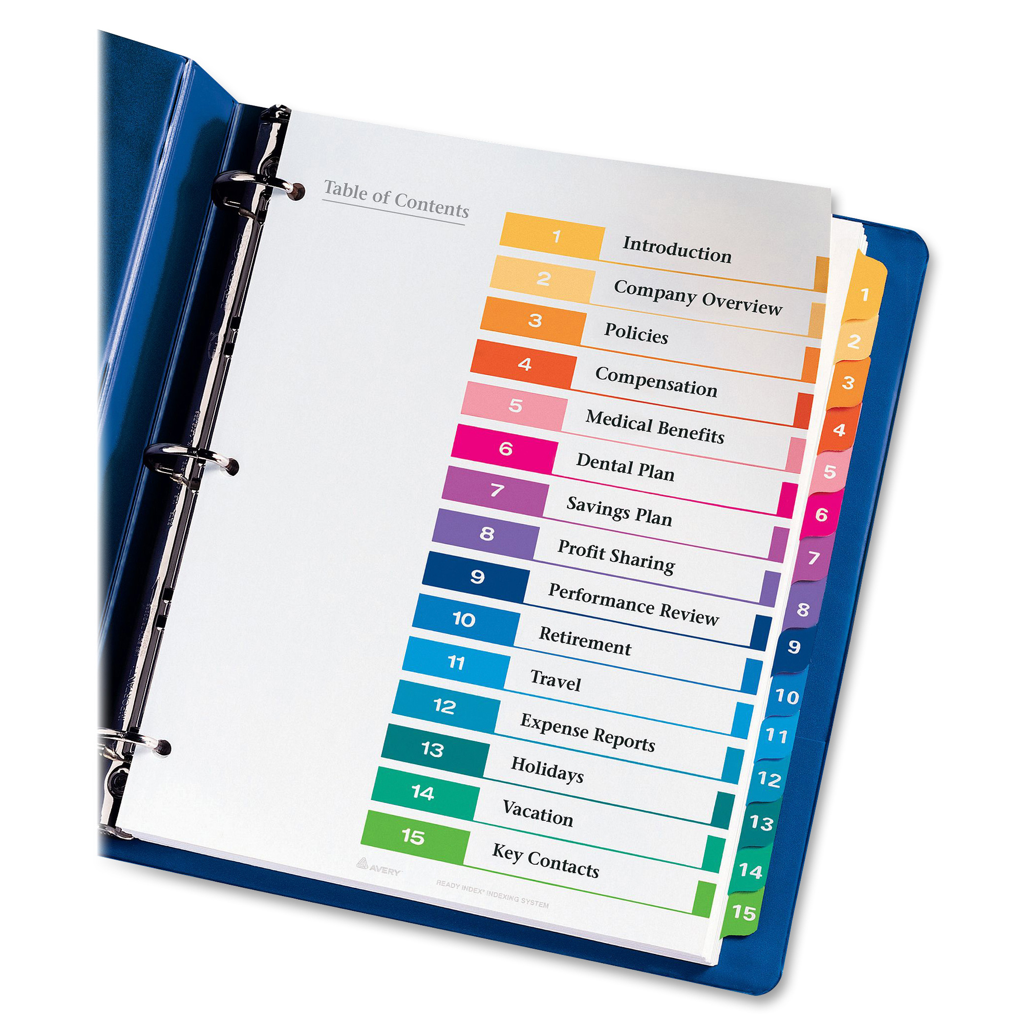 Avery® Ready Index Custom TOC Binder Dividers Target Office Products