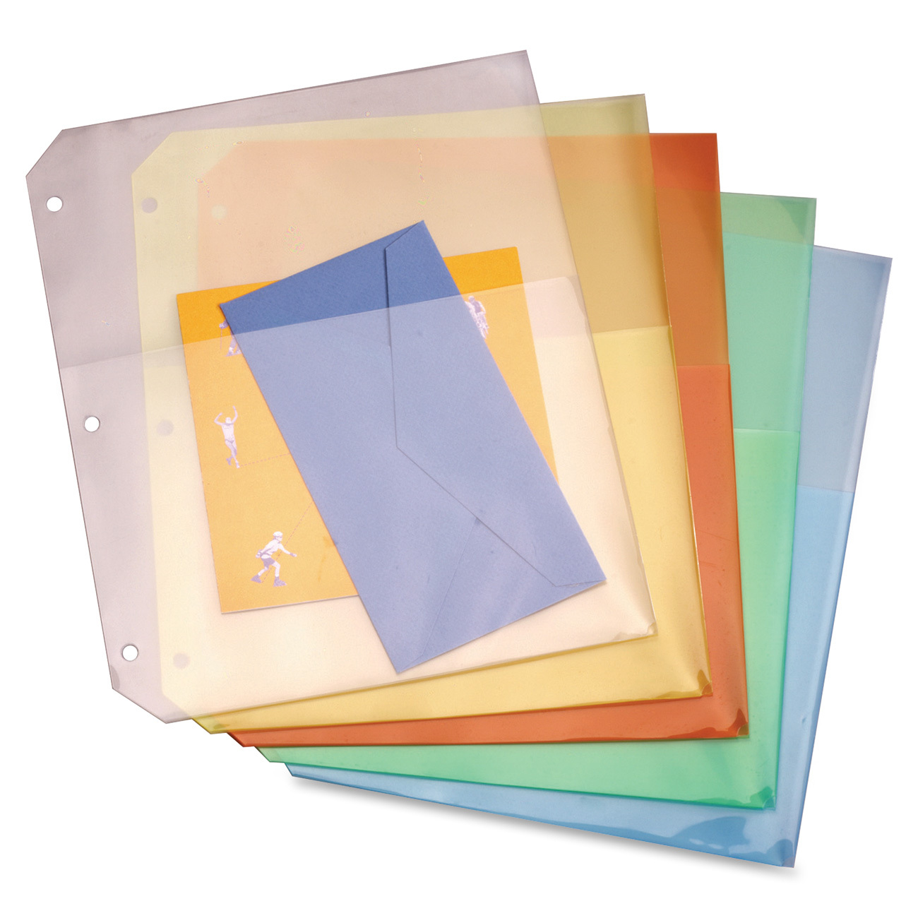 Cardinal Ring Binder Poly Pockets Binder Pockets TOPS Products
