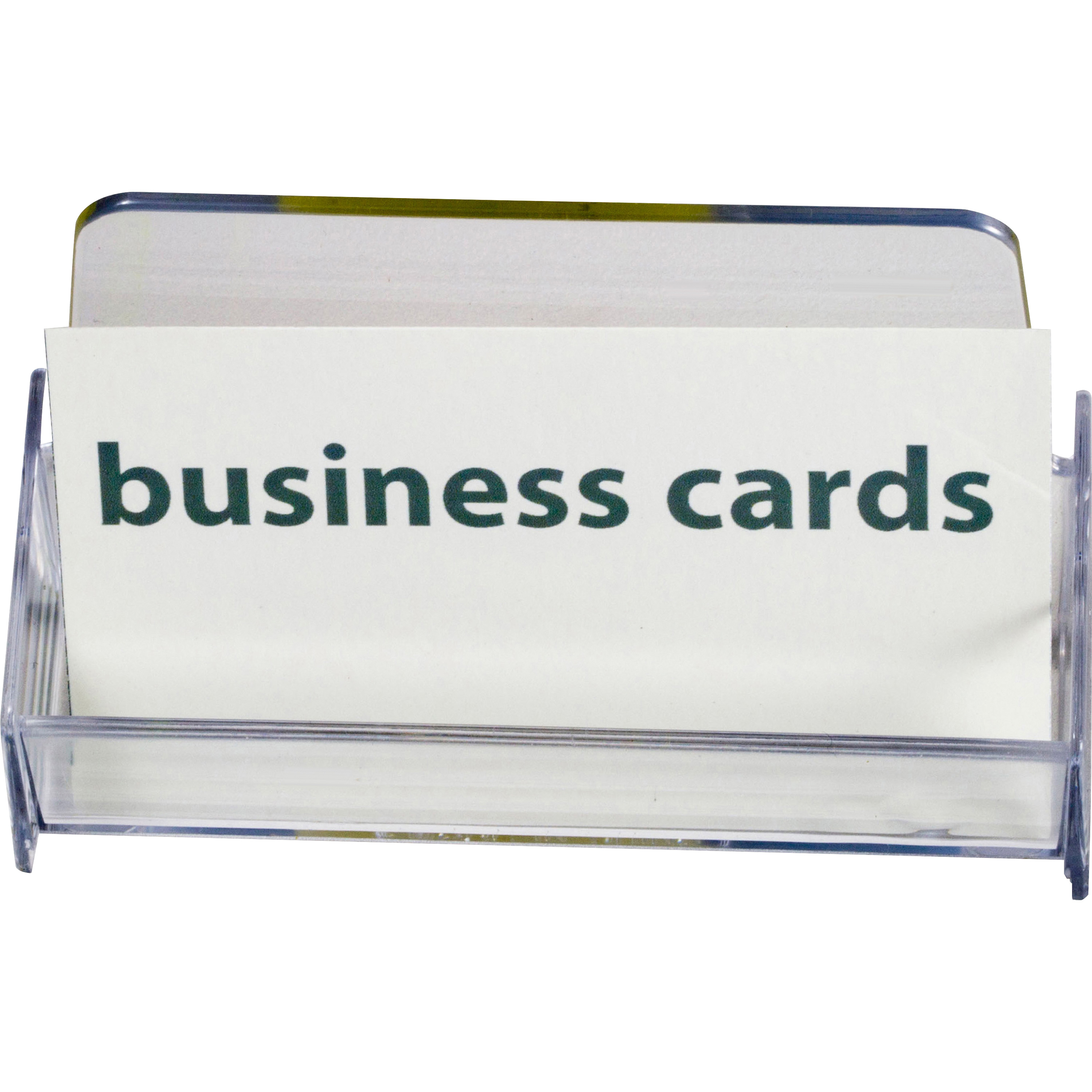 Officemate Business Card Holder, Holds Up to 50 Cards, Clear (97832