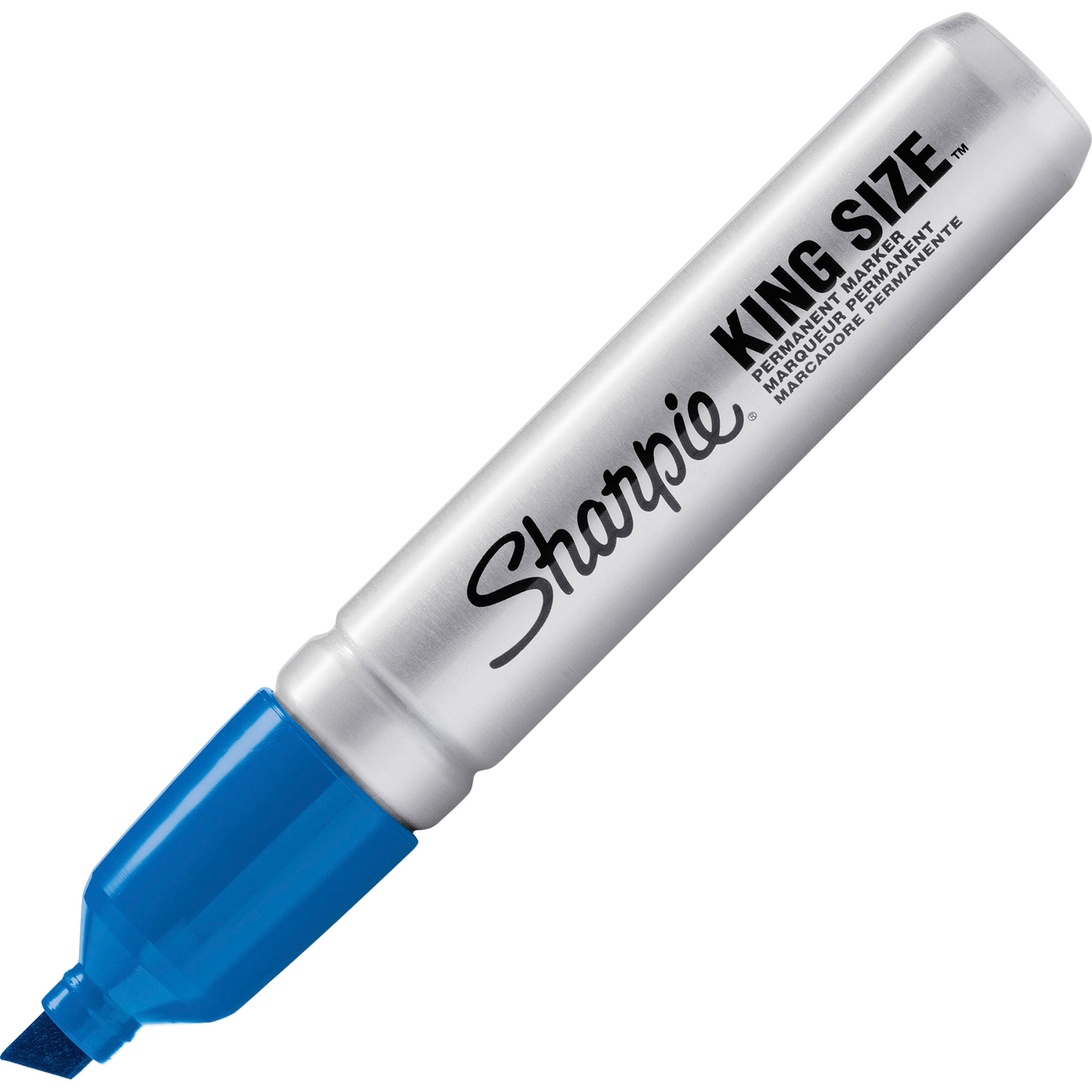 Sharpie KingSize Permanent Markers Chisel Marker Point Style Blue