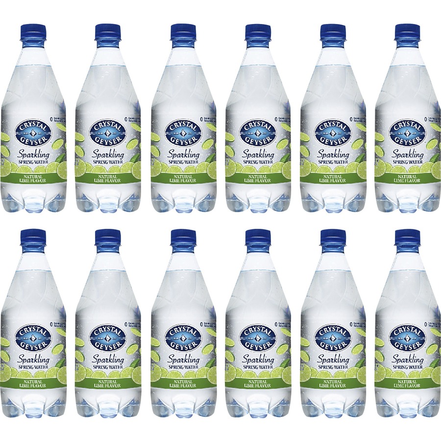Crystal Geyser Natural Lime Sparkling Spring Water ReadytoDrink 18 fl oz (532 mL) 12