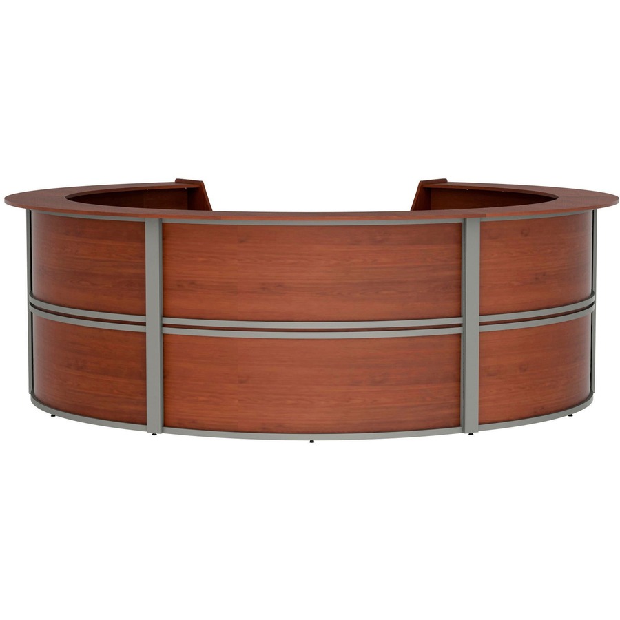 Linea Italia 5Unit Curved Reception Desk 11.8 ft x 11.1 ft x 46