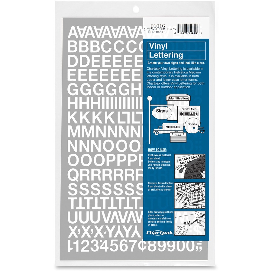 Wholesale Chartpak Vinyl Letters/Numbers Discounts on CHA01016BULK