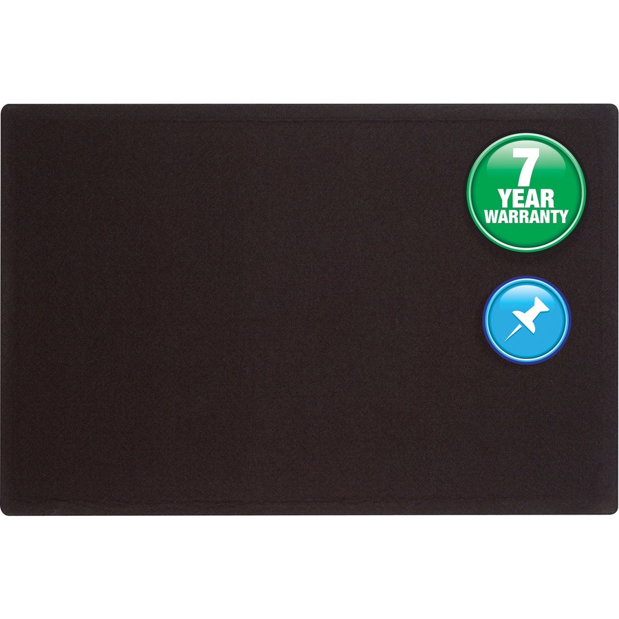 Quartet 7684BK, Quartet Oval Office Frameless Fabric Tack Bulletin