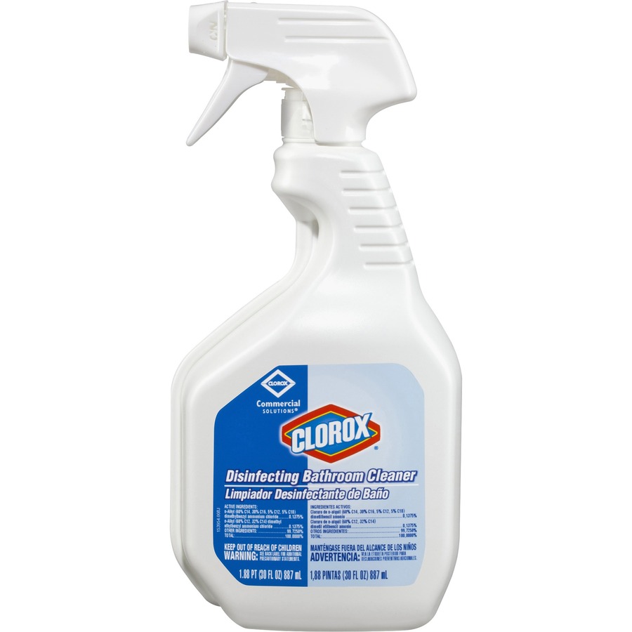 CLO16930 Clorox Disinfecting Bathroom Cleaner Spray 30 fl oz (0.9