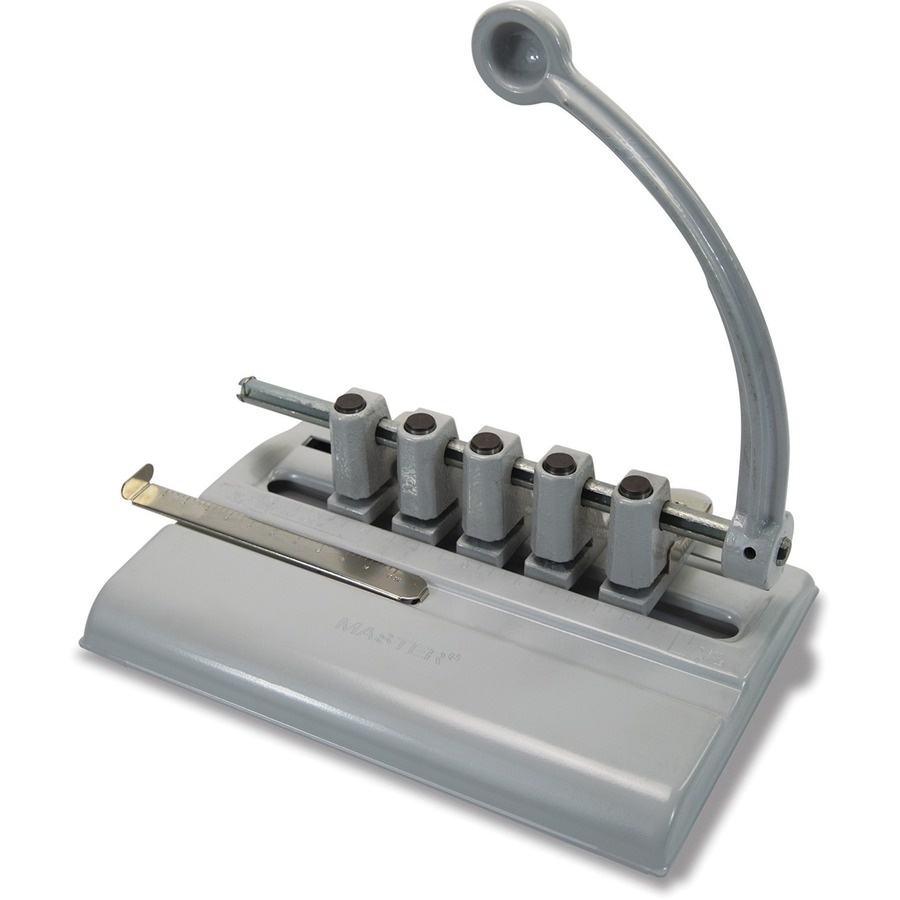 Master Products Adjustable 5hole Punch 5 Punch Head(s) 40 Sheet
