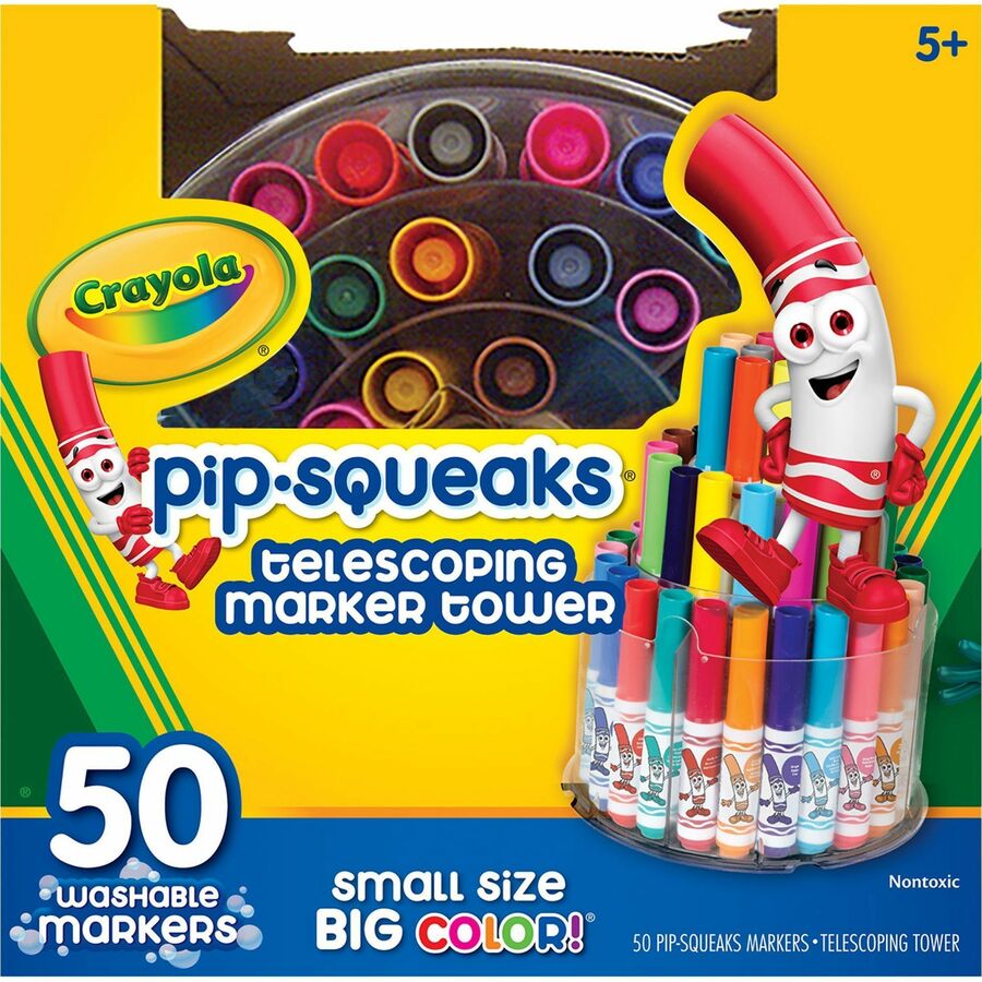 CYO588750 Crayola PipSqueaks Telescoping Marker Tower Washable