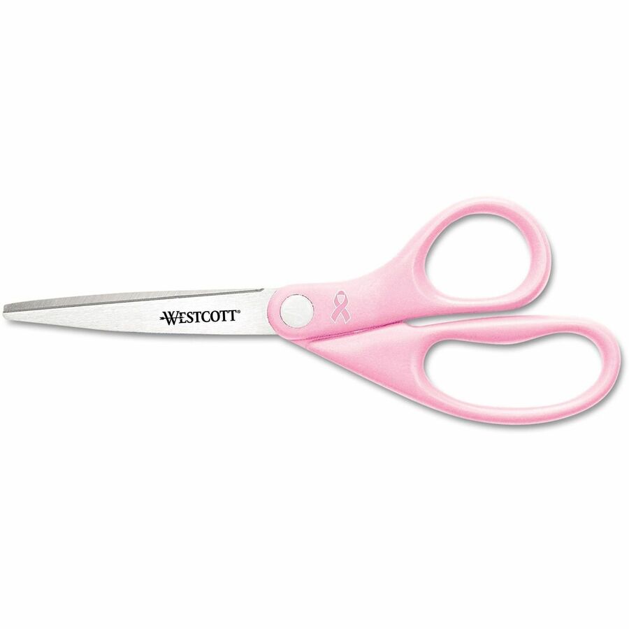 Westcott 8" BCA Pink Straight Cut Scissors