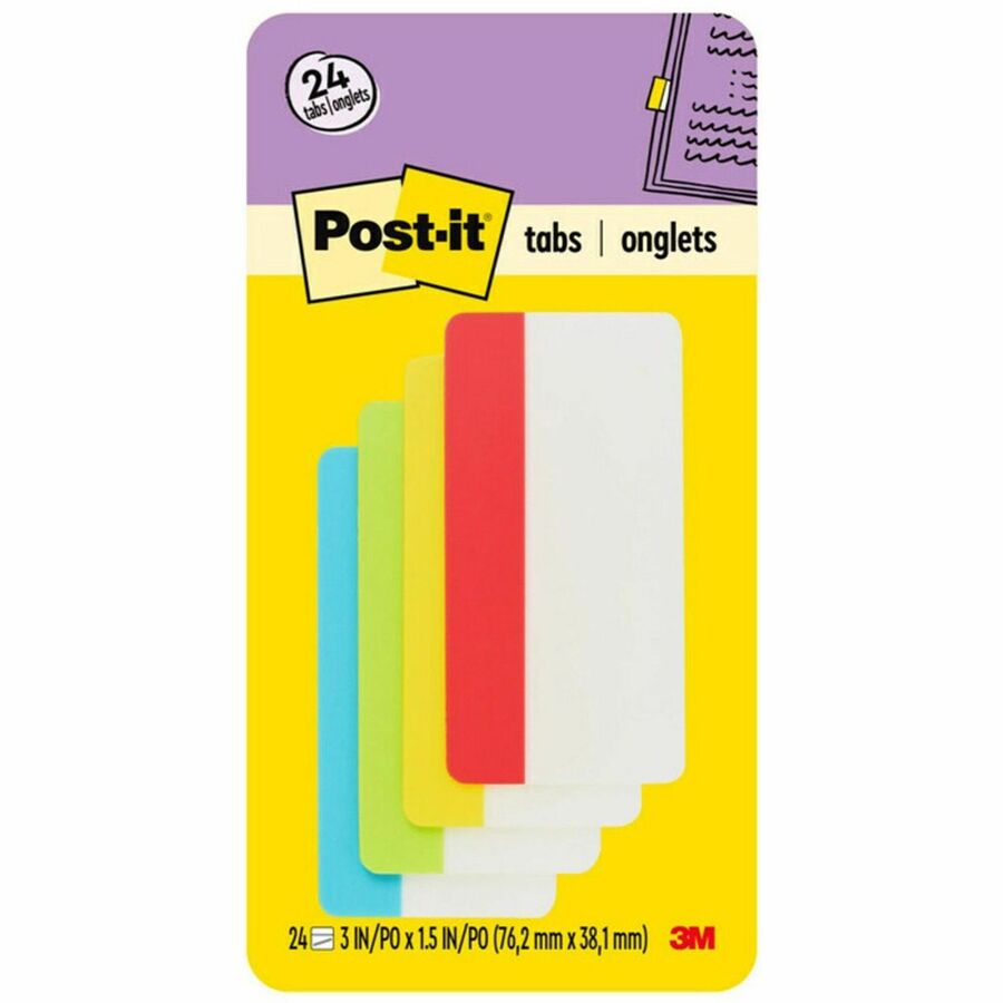 MMM686ALYR3IN 3M Filing Tab Primary Colors Writeon Tab(s) 3