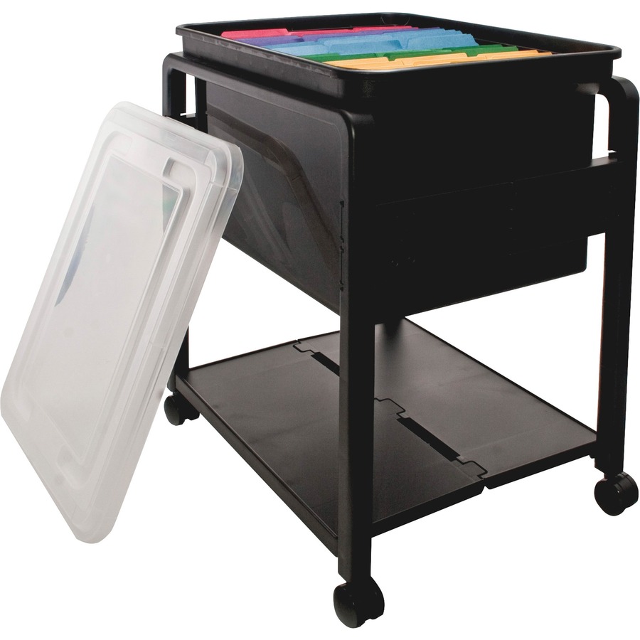 Advantus Folding Mobile Filing Cart x 14.5" Width x 13.5" Depth x 18.