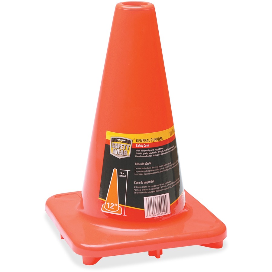 Honeywell Orange Traffic Cone 1 Each 12" Width Cone Shape Fade