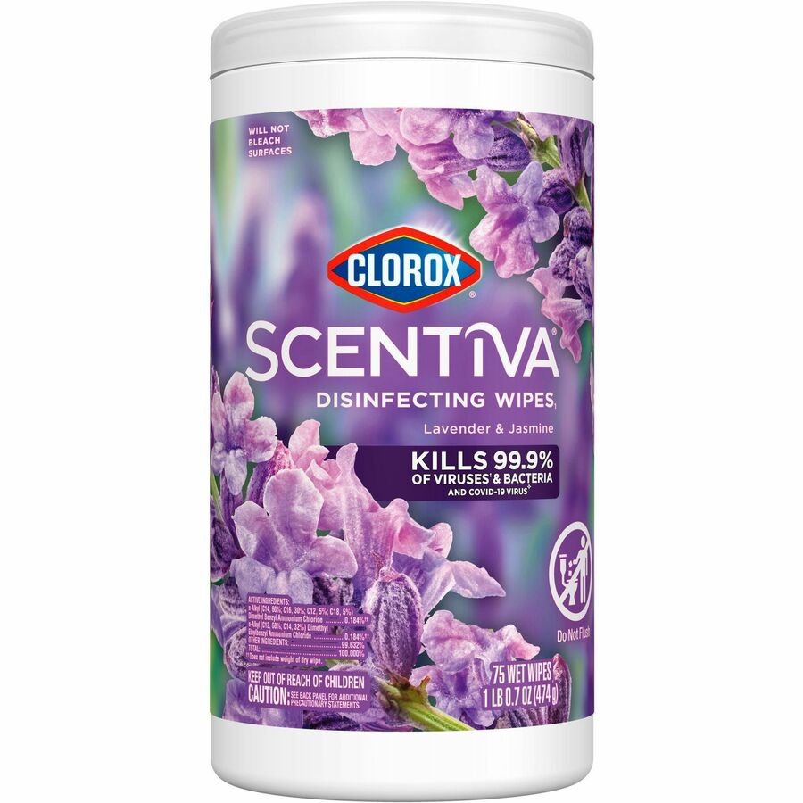Clorox Scentiva BleachFree Disinfecting Wipes ReadyToUse Wipe
