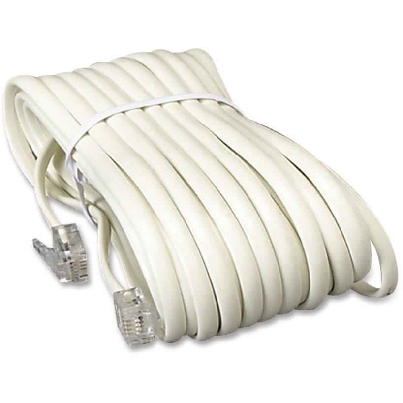 Softalk 04020 Phone Line Cord 25 ft., Ivory 25 ft Phone Cable for