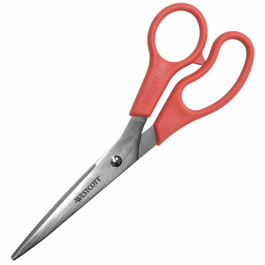 Westcott Stainless Steel 8" Straight Scissors Bulldog Office Products