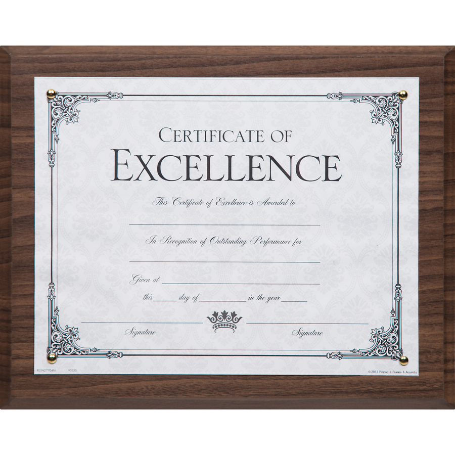 DAX Solid Wood Award Plaques Holds 8.50" x 11" Insert Wall