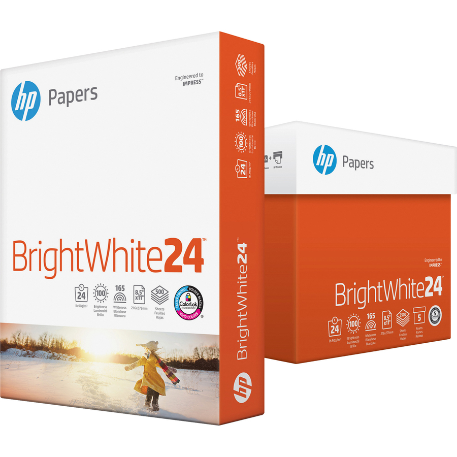 HP Papers BrightWhite24 Office Paper White GLT Total Office