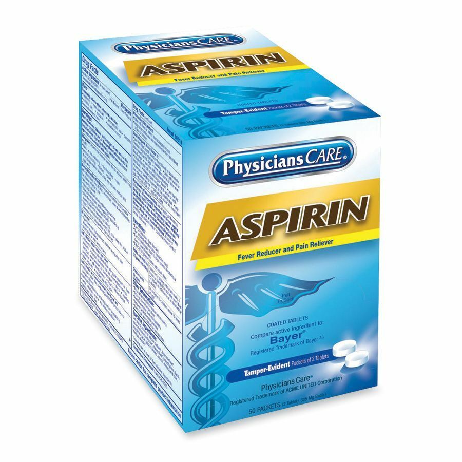 PhysiciansCare Aspirin Tablets Medications Acme United Corporation