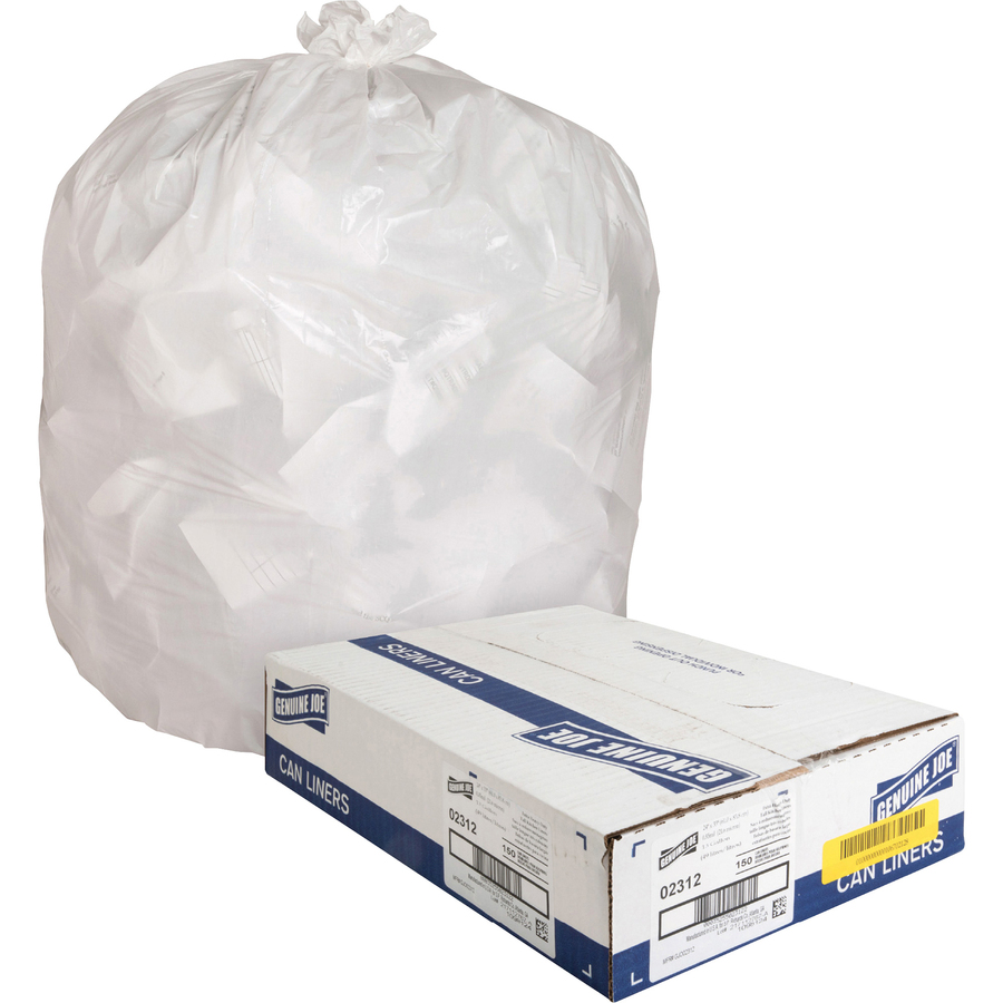 Genuine Joe HeavyDuty Tall Kitchen Trash Bags Kennedy Office Supply