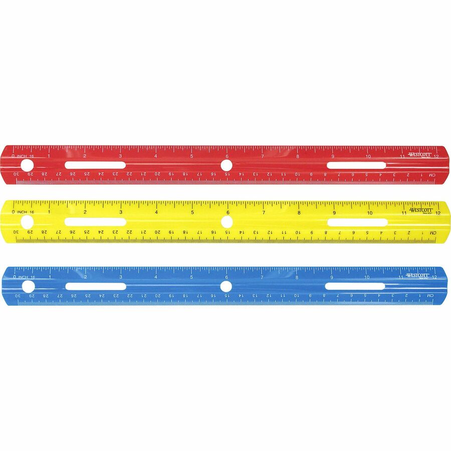 Westcott 12" Plastic Ruler Rulers Acme United Corporation
