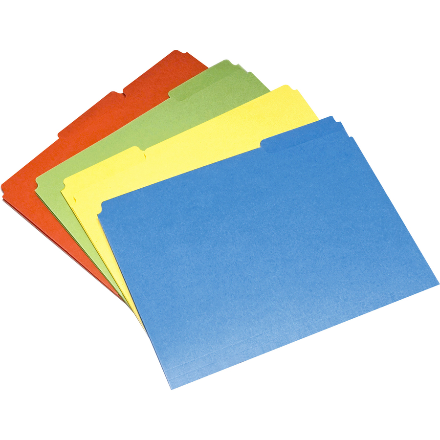 SKILCRAFT Colored File Folder 8 1/2" x 11" 3/4" Expansion Paper