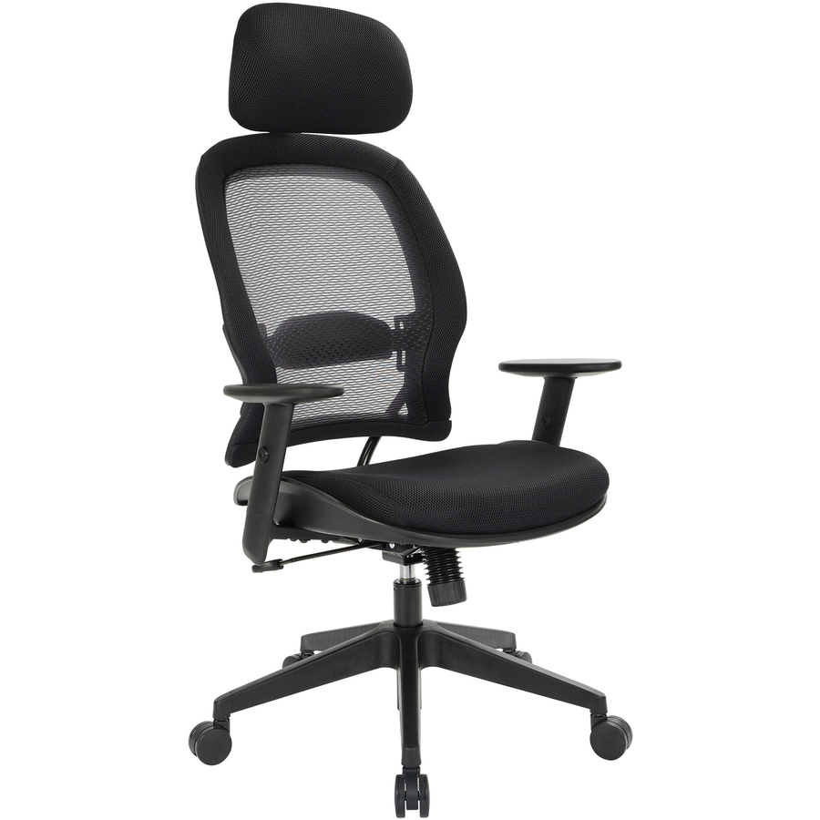 Office Star Professional Air Grid Chair with Adjustable Headrest