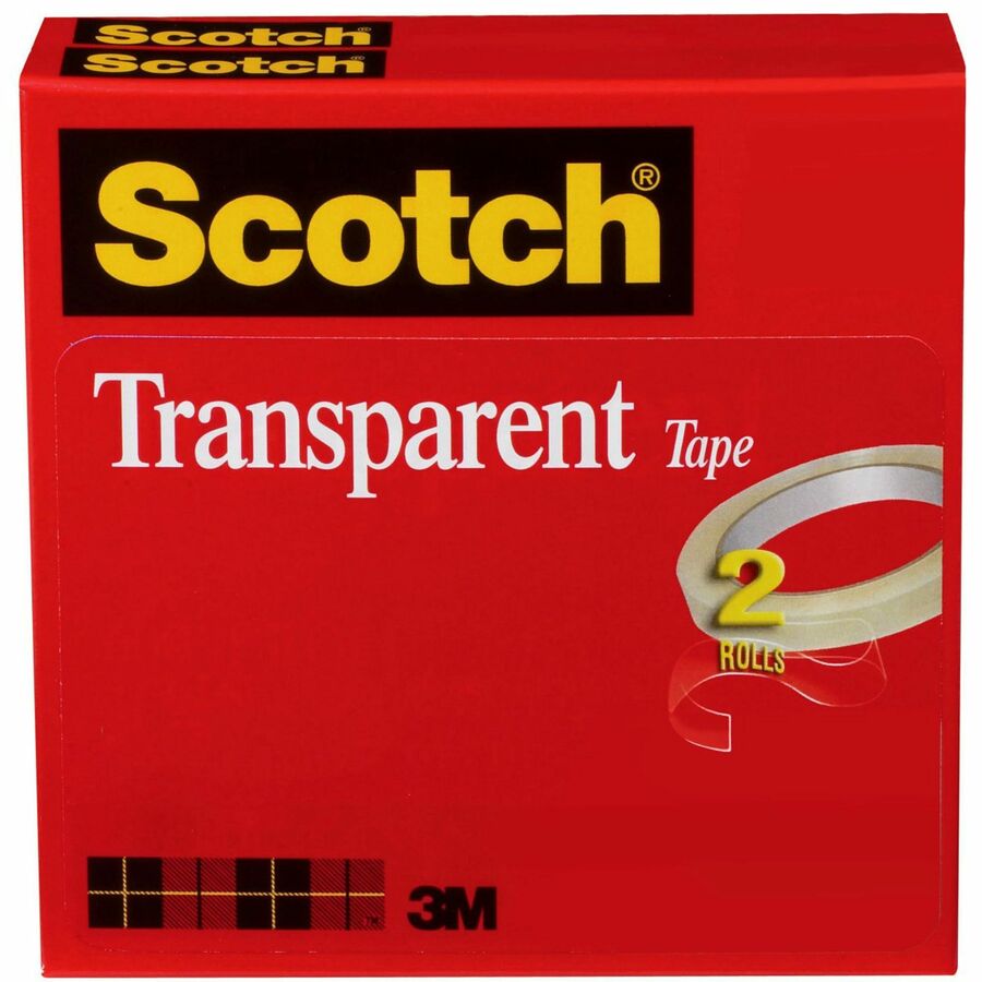 3M 6002P1272, Scotch Glossy Transparent Tape, MMM6002P1272, MMM 600