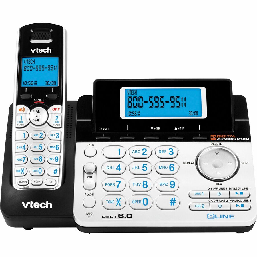 VTech DS6151 DECT 6.0 Cordless Phone Silver Phone Systems VTech