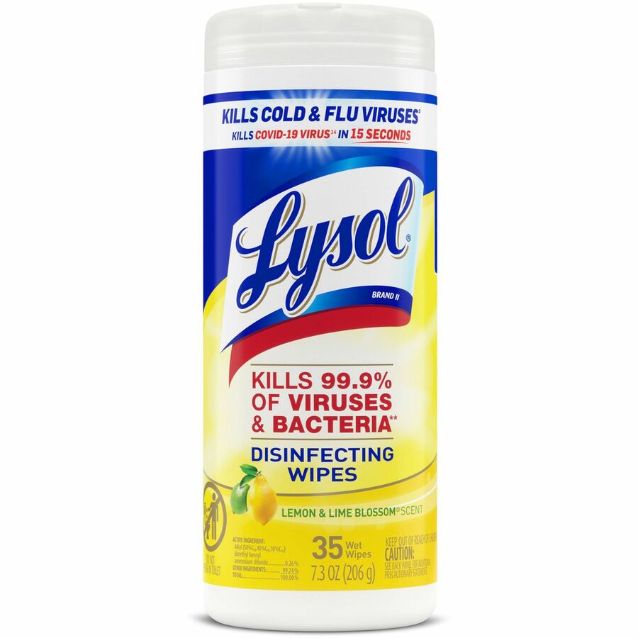 Wholesale Lysol Lemon/Lime Disinfect Wipes RAC81145 in Bulk