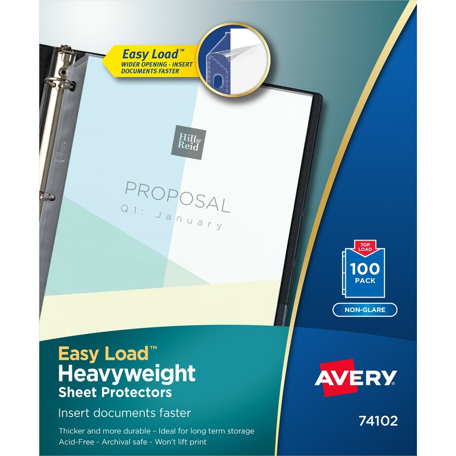 Avery® Heavyweight Sheet Protectors Sheet Protectors Avery