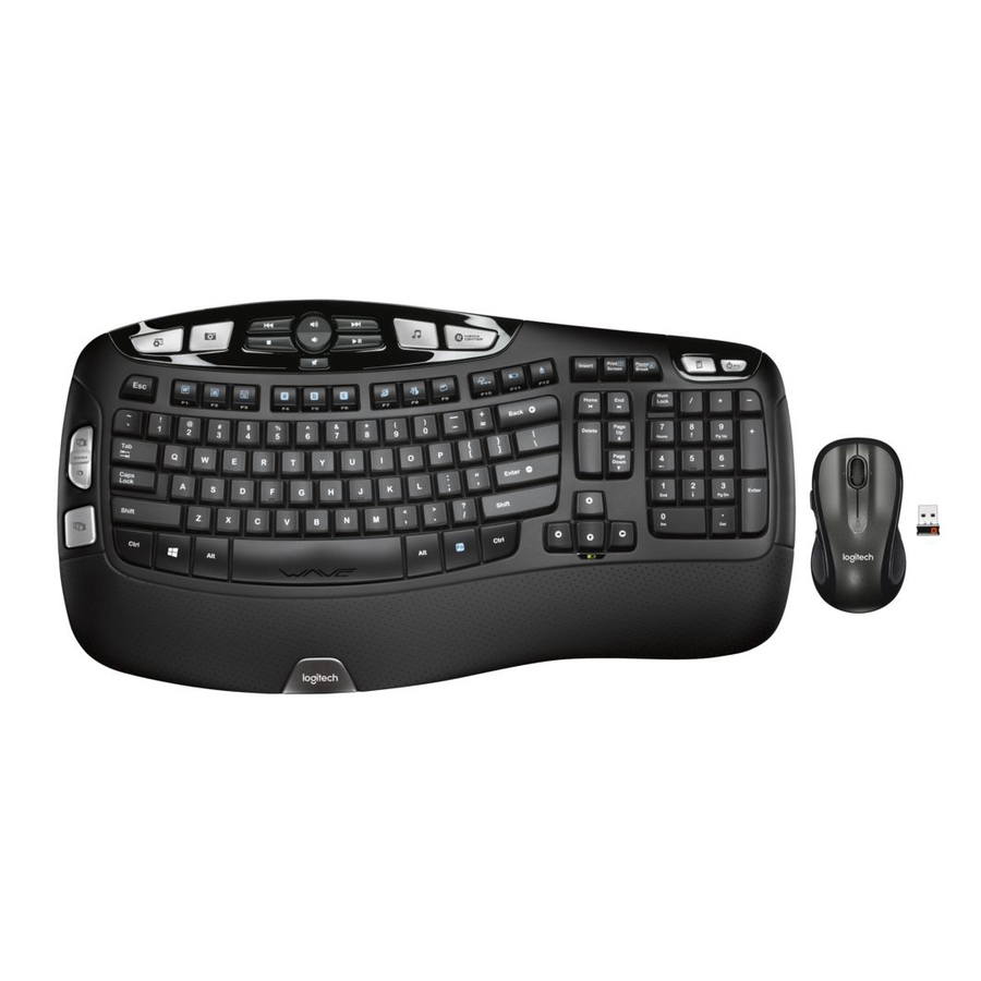 Logitech MK550 Wireless Ergonomic Wave Keyboard/Mouse Combo - Keyboards