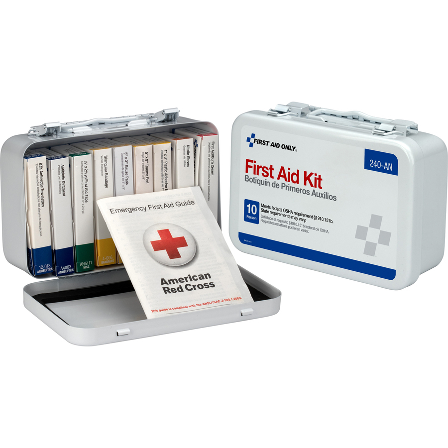 First Aid Only 10unit ANSI 64piece First Aid Kit First Aid Kits