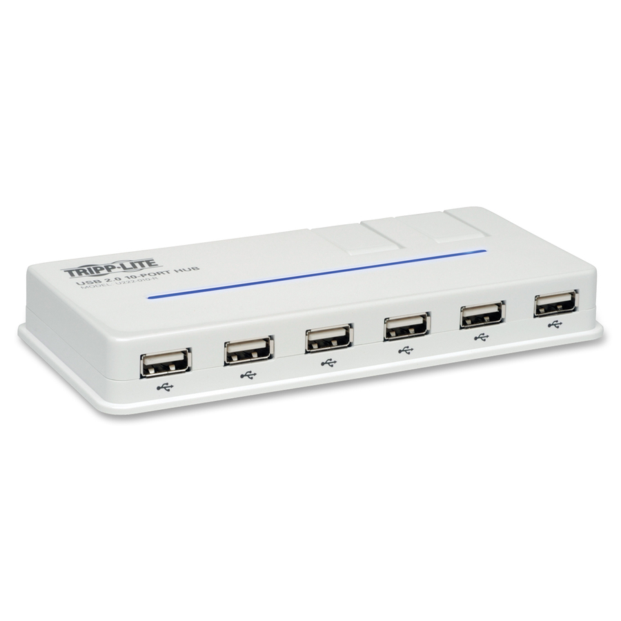 Tripp Lite 10 Port Usb 2 0 Hi Speed Hub Compact Desktop Mobile Tower