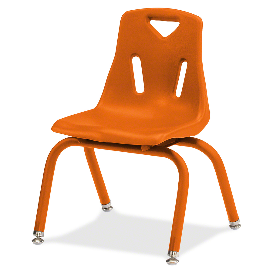 JontiCraft Berries Plastic Chairs with Powder Coated Legs Orange